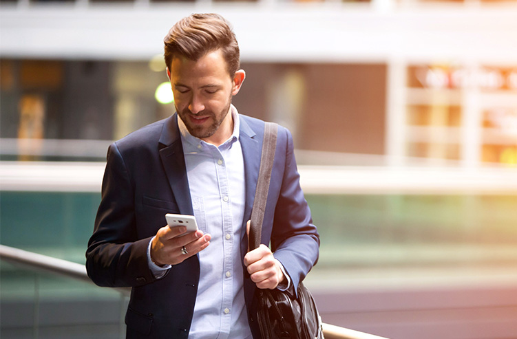 man with phone