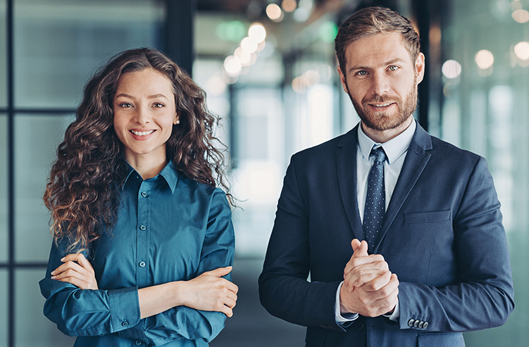 young business people in suits